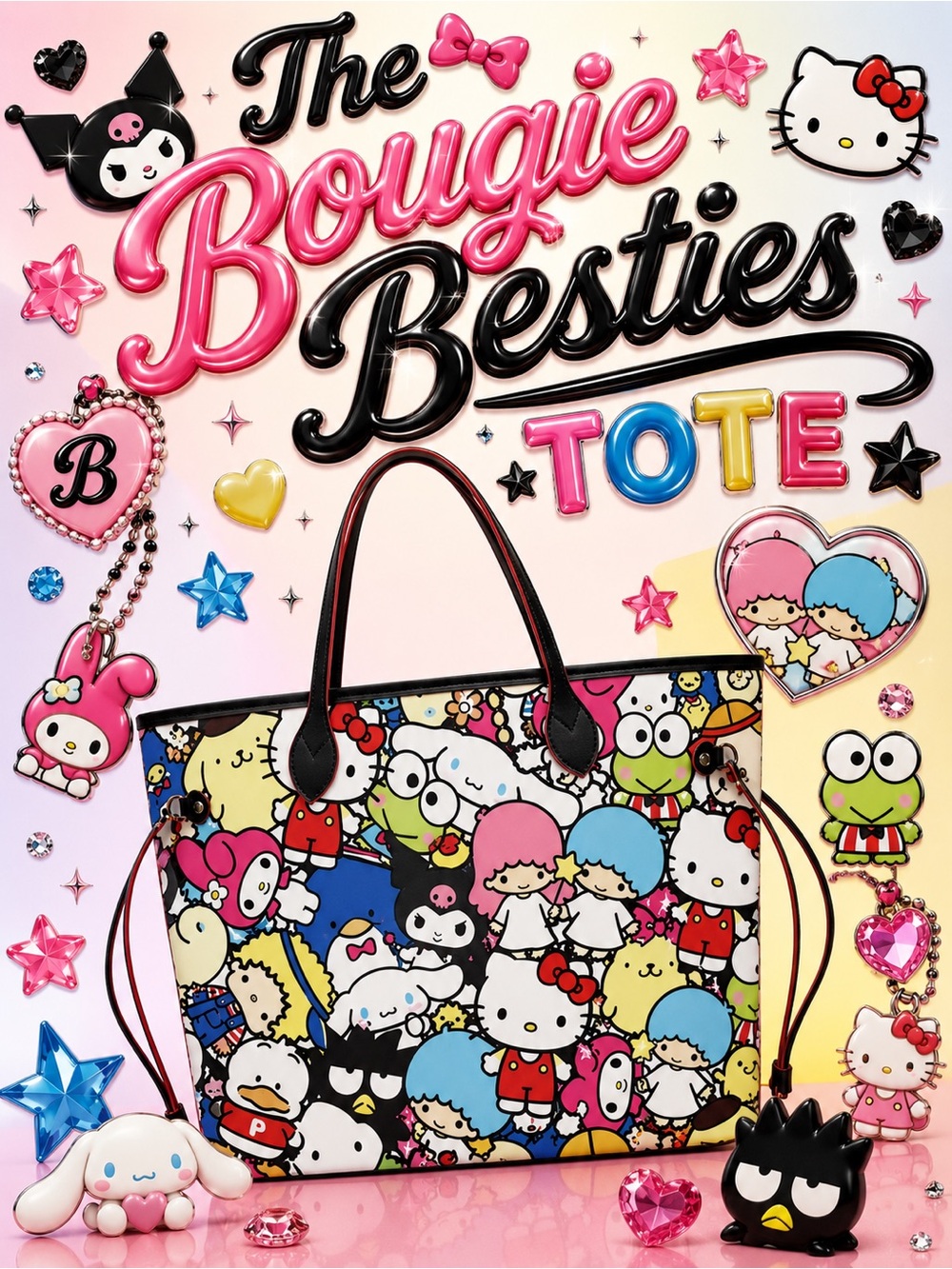The Bougie Besties Tote - ships next day - Picture 1 of 3